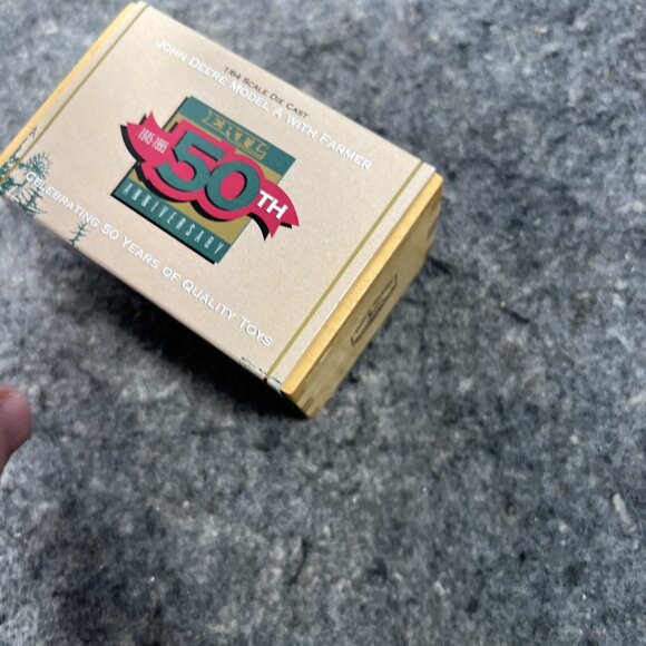 1/64 John Deere Model A Tractor With Man Ertl 50th Anniversary Commemorative - Picture 8 of 8